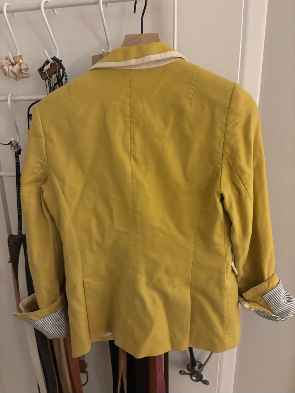 Banana Republic Yellow Blazer with White Trim - Picture 2 of 5